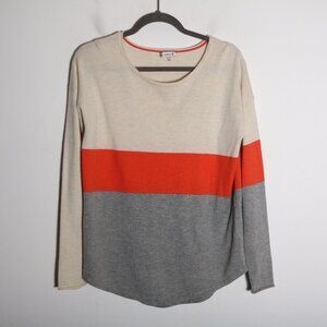 Smartwool Shadow Pine Colorblock Merino Wool Sweater Women Medium Striped Casual